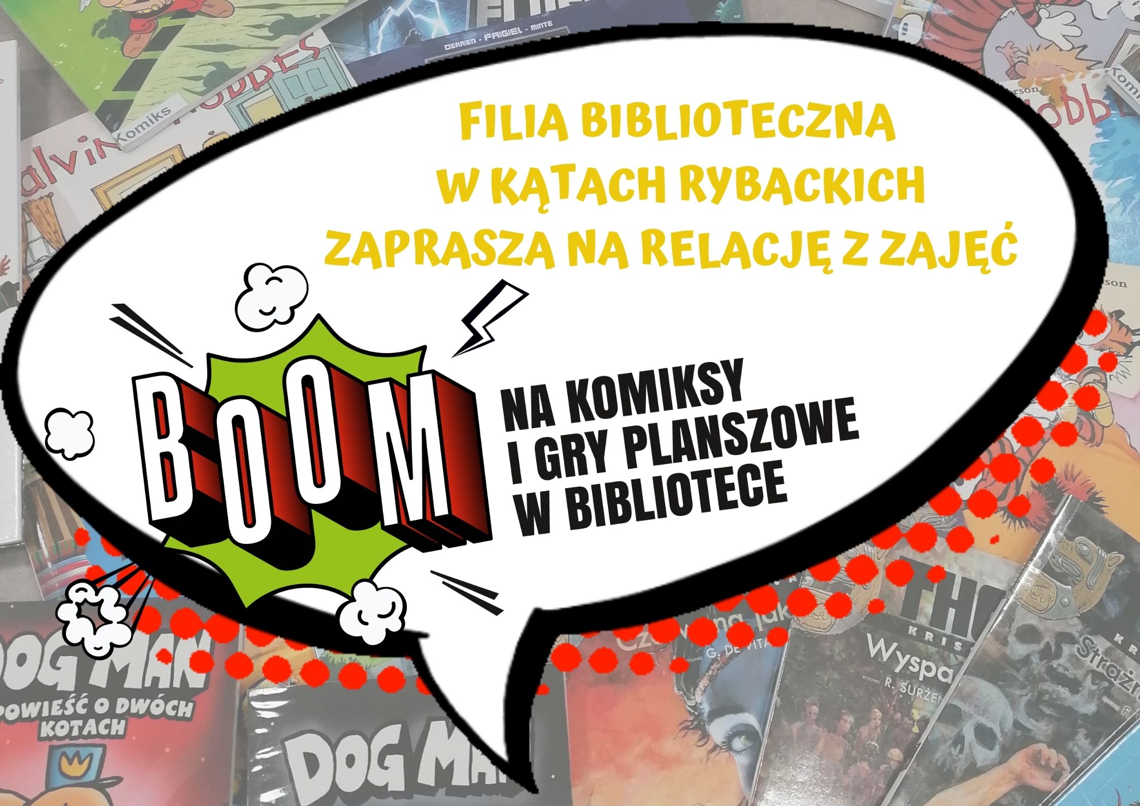 BOOM NA KOMIKSY I GRY PLANSZOWE W BIBLIOTECE