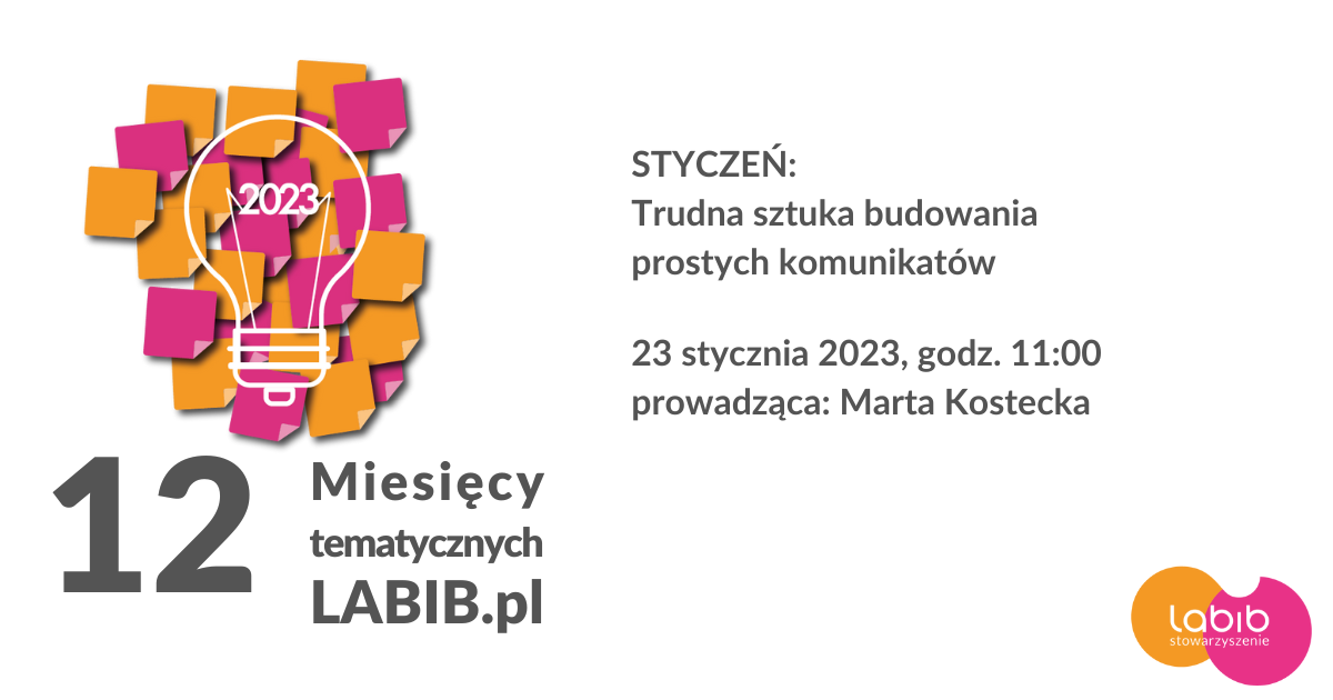 Trudna sztuka budowania prostych komunikatów [zapowiedź webinarium]