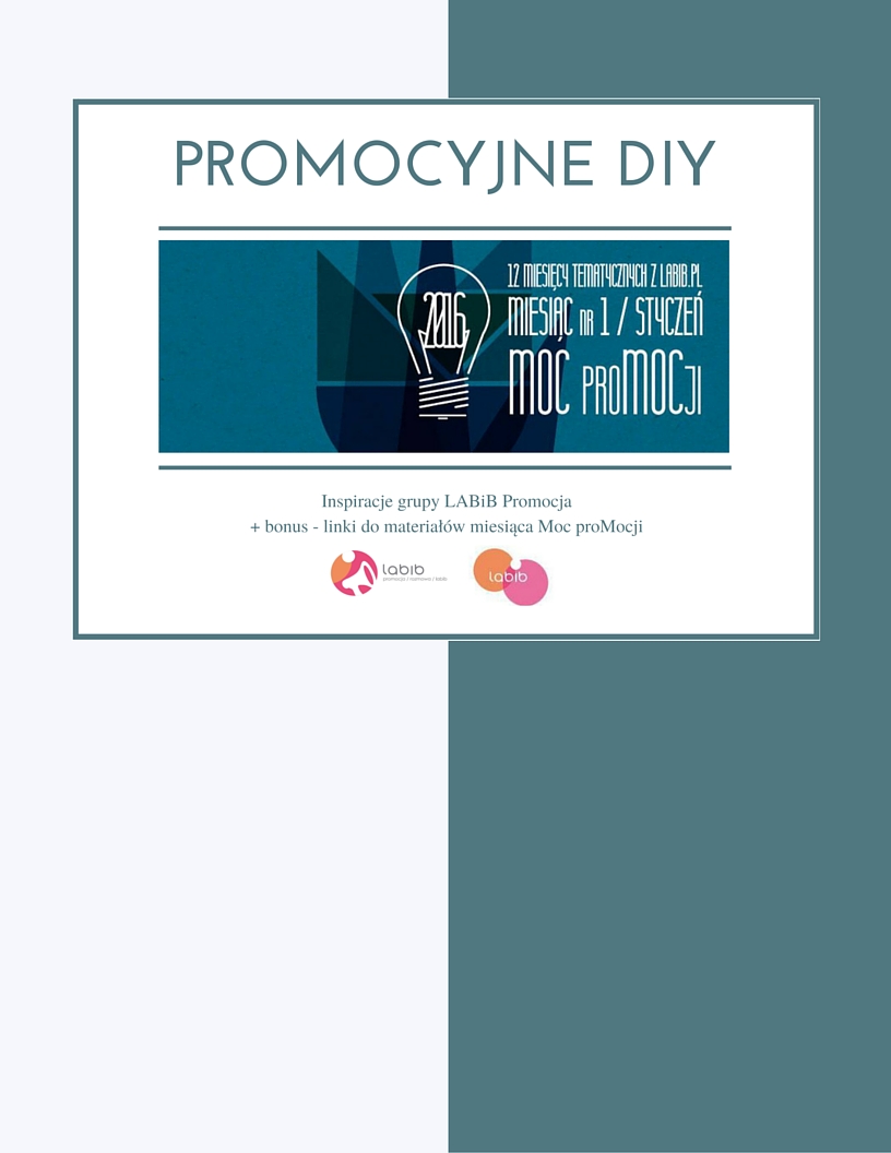 Promocyjne DIY - ebook od grupy LABiB Promocja