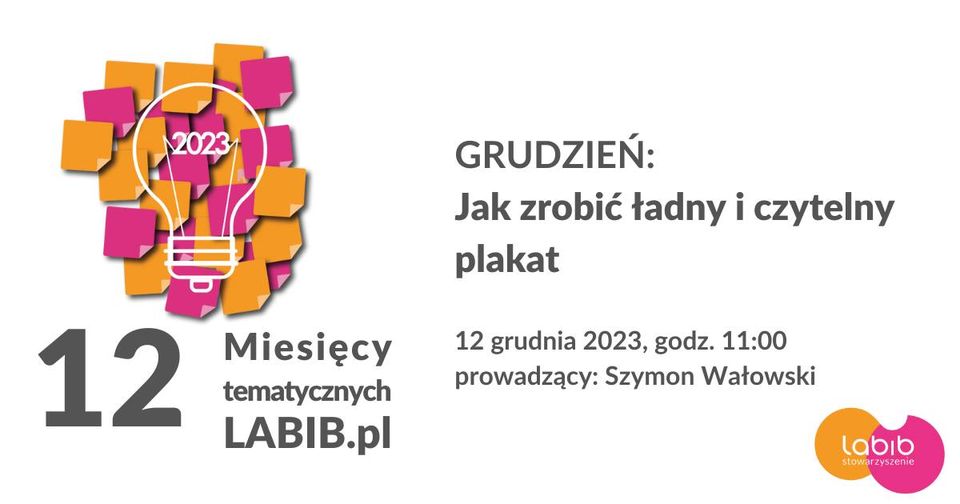 Jak zrobić ładny czytelny plakat? 